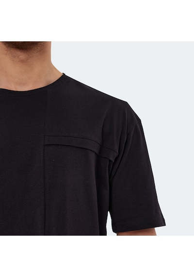 Slazenger KAURI IN Oversize Erkek Tişört Siyah