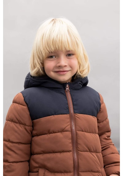 Defacto Erkek Bebek Su İtici Polar Astarlı Blok Renk Desenli Kapüşonlu Şişme Mont A2215A524AUBN349 Kahve Defacto Erkek Bebek Su İtici Polar Astarlı Blok Renk Desenli Kapüşonlu Şişme Mont A2215A524AUBN349 Kahve