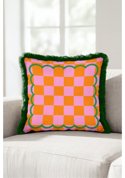 Ekose Geometrik Retro Saçaklı Yastık Kılıfı-dalgalı Boho Pembe Turuncu Siyah Püsküllü Kırlent Kılıfı Serin Ufuk Lime Ekose Geometrik Retro Saçaklı Yastık Kılıfı-dalgalı Boho Pembe Turuncu Siyah Püsküllü Kırlent Kılıfı Serin Ufuk Lime