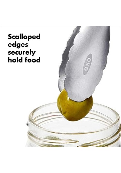 Oxo - Paslanmaz Çelik Mini Maşa 18 Cm Zeytin Ve Daha Fazlası İçin