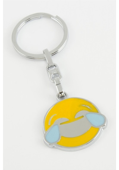 Emoji - 9 - Metal - Spt-gld - Anahtarlık Sarı