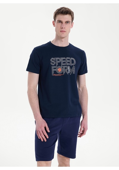 Discovery Expedition Lacivert Pamuk Karışımlı T-shirt D6sm-tst3706