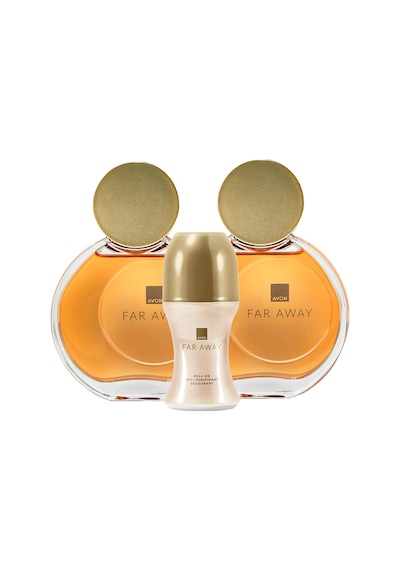 Avon Far Away Kadın Parfüm EDP 2 x 50 ML + Roll On 50 ML