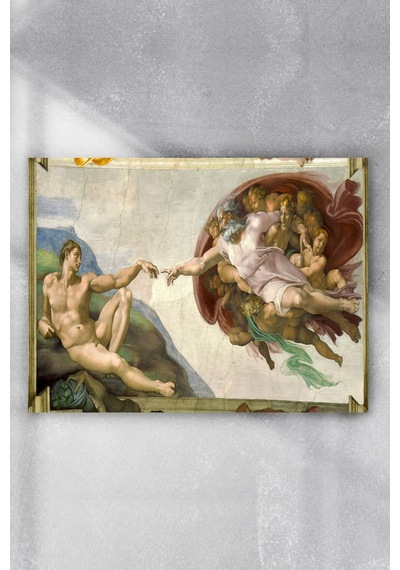 Michelangelo - Adem'in Yaratılışı Sanatsal Poster