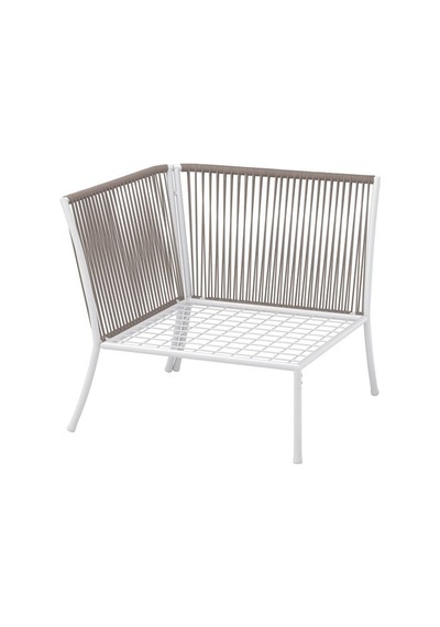 Ikea Segerön Bahçe Köşe Koltuğu, Beyaz-bej
