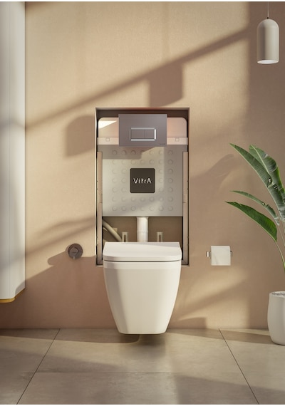VitrA 800-1868 V-Fix Prime 8 cm Gömme Rezervuar Seti Parlak Krom Diğer