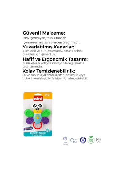 Kelebek Diş Kaşıyıcı, Dişlik Çok Renkli