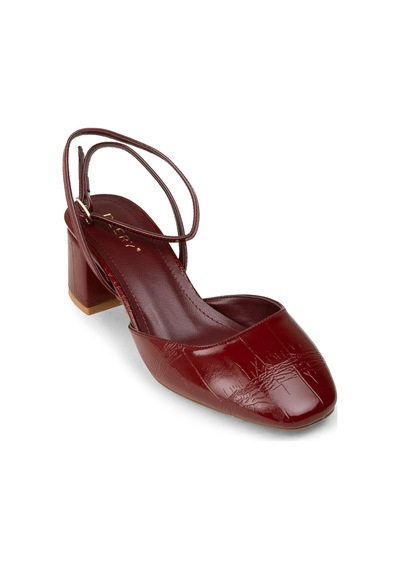 Deery Kadın Bordo İnce Bantlı Topuklu Ayakkabı - Rd016zbrdm01 Bordo