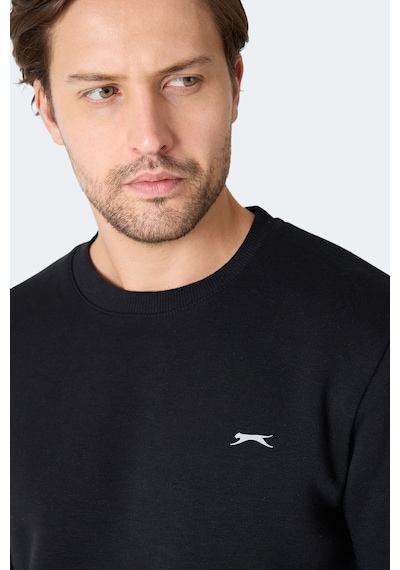 Slazenger Megar I Erkek Siyah Sweatshirt Siyah