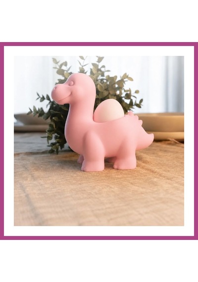 Gees Global 3d Baskı Dinozor Yumurtalık - Sevimli Eggosaurus Yumurta Tutucu-pembe Gbzs