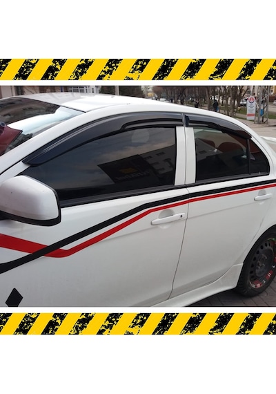 Mitsubishi Lancer Mügen Cam Rüzgarlığı 2008-2015 Arası 4 Lü Set N11.24561