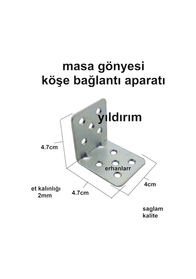 Masa Gönyesi Köşe Bağlantı Aparatı L Köşebent