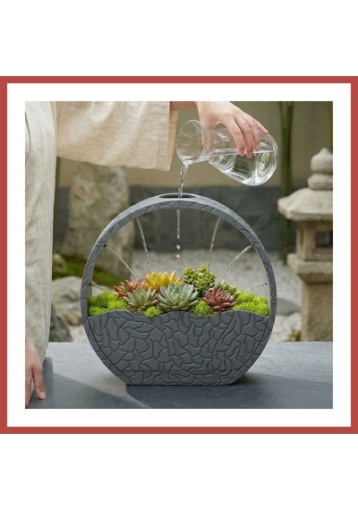 Bezos 3d Baskı Self-watering Planter - Kendi Kendini Sulayan Saksı-gri Erdotıca Standart