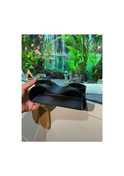 Akvaryum Dekor Balik Mağarası Sığınağı 2 Li 210x90x70 Mm Delik Çapı 70 Mm