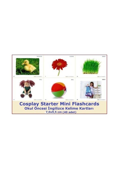 Cosplay Starter Mini Flashcards - Okul Öncesi İngilizce Mini