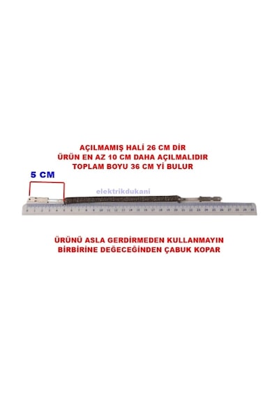 Ender Tekli Kısa İnfrared Şömine Rezistansı 1000w