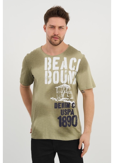 Alexandergardi Alexandergardı Kısa Kollu Baskılı Regular T-shirt 1194195 Haki