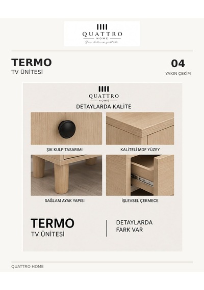 Termo Tv Ünitesi Ahşap