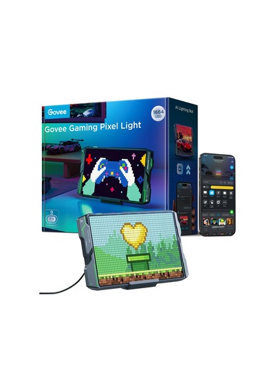 Govee Pixel Light Gaming Dikdörtgen, 52x32 Rgbıc Pixel Art Led Panel, 150 Sahne Modu Ve 10 Müzik Modu İle Dıy İşlevi, Yapay Zeka Destekli, Oyun Odası İçin Alexa Ve Google Asistan İle Çalışma Siyah Govee Pixel Light Gaming Dikdörtgen, 52x32 Rgbıc Pixel Art Led Panel, 150 Sahne Modu Ve 10 Müzik Modu İle Dıy İşlevi, Yapay Zeka Destekli, Oyun Odası İçin Alexa Ve Google Asistan İle Çalışma Siyah