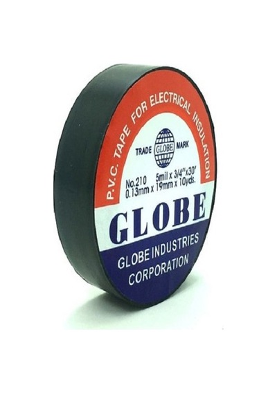 Globe Plastik Izole Elektrik Bandı - Siyah 1 Adet globe