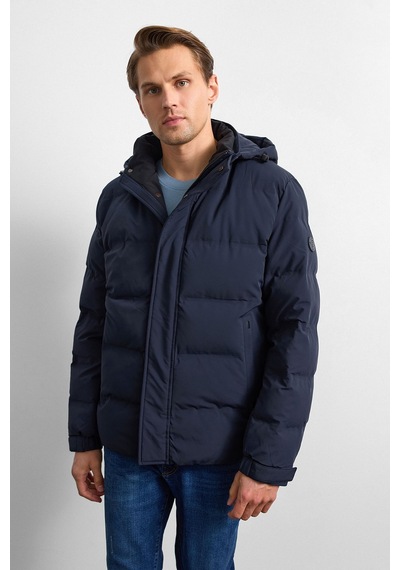 Back And Bond Lacivert Relaxed Fit Puffer Jacket Çok Renkli