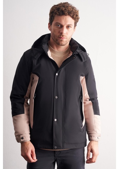 İmza Siyah - Bej Kapüşonlu Yaka Bondid Yırtmaçsız Casual Mont 1007255134 Siyah - Bej İmza Siyah - Bej Kapüşonlu Yaka Bondid Yırtmaçsız Casual Mont 1007255134 Siyah - Bej