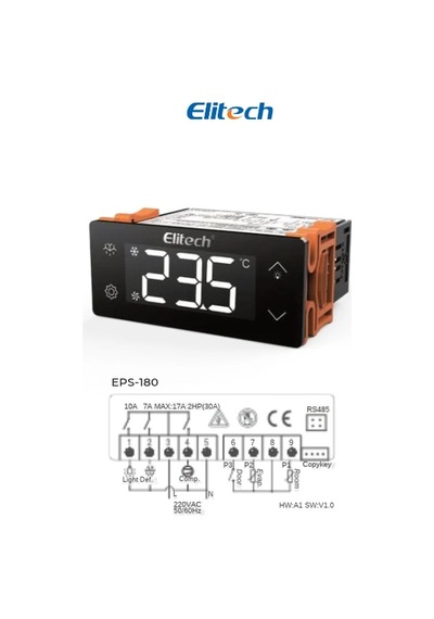 Elitech Eps-180 3 Relay Çift Prob Dokunmatik Dijital Termostat Evco 3b23