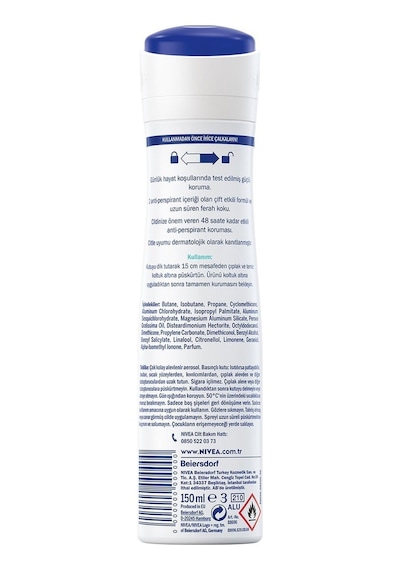 Nivea Dry Fresh 72 Saat Kadın Sprey Deodorant 6 x 150 ML