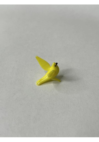 El Yapımı Mini Murano Cam Kuş Biblo A146-03