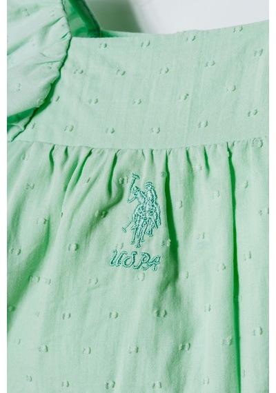 U.s. Polo Assn. Kız Bebek Yeşil Tulum Yeşil
