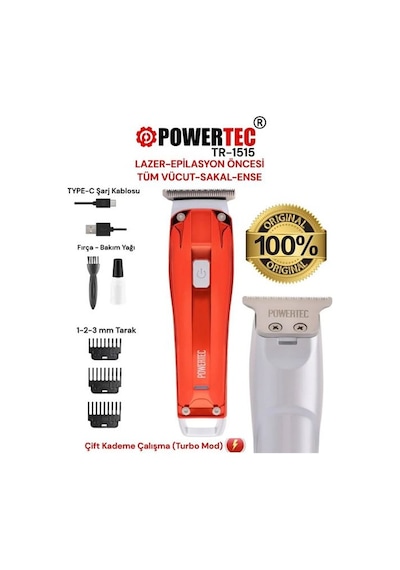 Powertec Sakal Kesme Makinesi Tr-1515