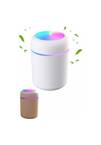 Hubrendy Tekno Humidifier Led Işıklı Mini Ortam Oda Kokusu Aromaterapi Buhardanlık