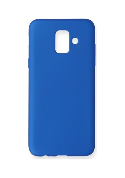 Newface - 109 - Samsung Galaxy Uyumlu A6 2018 Kılıf First Silikon - Csmo-tex - - Mavi