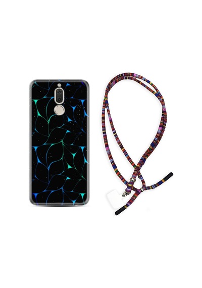 Huawei Mate 10 Lite Kılıf Rasta Boyun Askılı Naif Çizgiler 1680