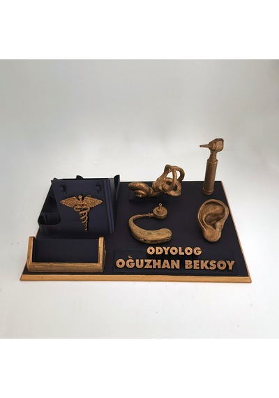 Kişiye Özel Odyolog Masa İsimliği Ve Kartvizitlik Diğer