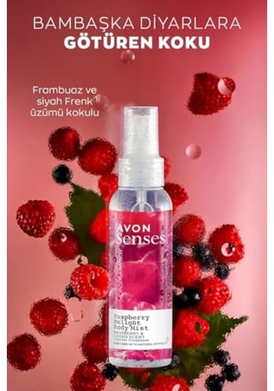 Raspberry Delight Frambuaz Ve Frenk Üzümü Kokulu Vücut Spreyi 100 Ml