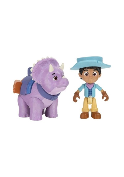 Gioc-hi Lisanslı Dino Ranch Miguel Ve Tango Triceratops Arkadaş Seti Oyuncak Figür Eğitici Oyun Seti Diğer