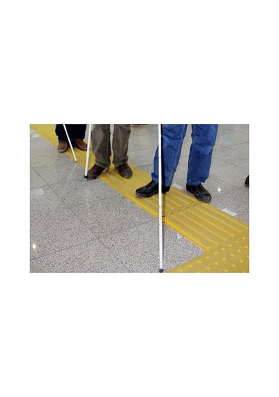 Noktalı Engelli Yolu Zemin Işaretleme Sarı 30x30 Cm Uyarı Levhası