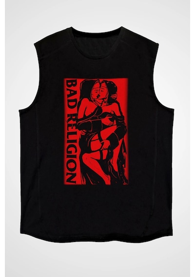 Tarzsokak Bad Religion Siyah Kolsuz Tişört T-shirt Çok Renkli