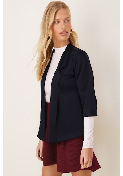 Armonika Kadın Koyu Lacivert Duble Kol Ceket Arm-26k001054