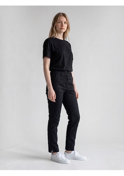 Sisley Slim Fit Gabardin Pantolon Kadın Siyah Pantolon - 325a4aı655ah6