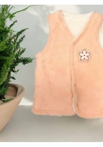 Bebidof Bebek Peluş Yelek-15257 Somon