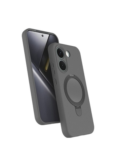 Xiaomi Poco X8 Pro Kılıf M-safe Şarj Özellikli Standlı Zore Samara Kapak Xiaomi Poco X8 Pro Zore - Titanyum-gri