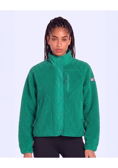 Kappa Authentic Crete 2 Kadın Yeşil Regular Sherpa Mont