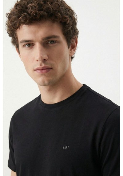 Loft Lf2042275 Erkek Kısa Kol T-shirt Siyah