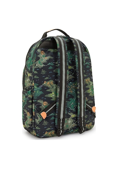 Kipling Kıplıng Seoul Lap Büyük Boy Sırt Çantası Desenli Camo Treasure Desenli Çok Renkli