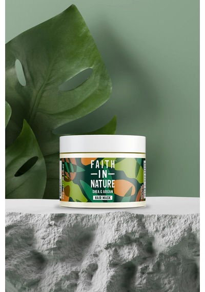 Faith in Nature %99 Doğal Besleyici Shea & Argan Çok Kuru Saç Tipleri İçin Saç Bakım Maskesi 300 ML
