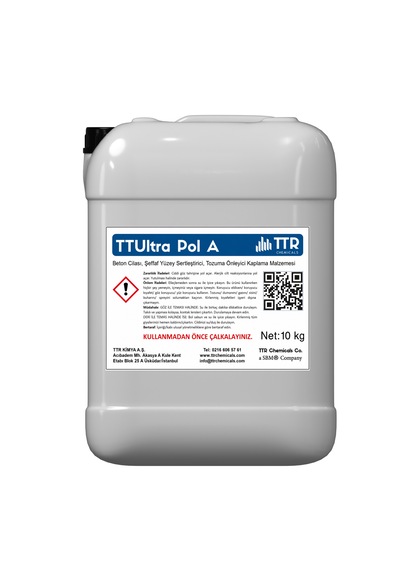 Ttultra Pol Beton Cilası, Şeffaf Yüzey, Tozuma Önleyici Kaplama Malzemesi-10 Kg