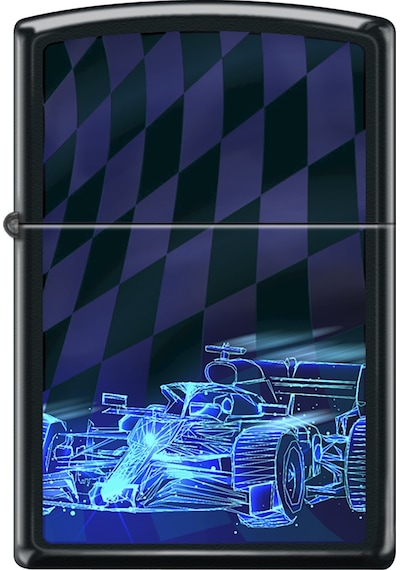 Zippo Black Light Car Design Çakmak