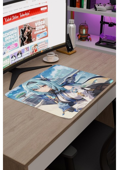 Eula Genshin Impact Anime Gacha V2 - 48x40 Xl Gaming Mouse Pad Fare Altlığı